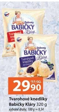 Knedlíky tvarohové mražené Dobroty babičky Kláry