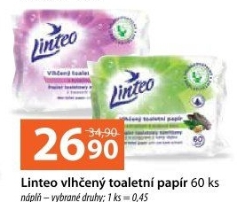 Toaletní papír vlhčený Linteo