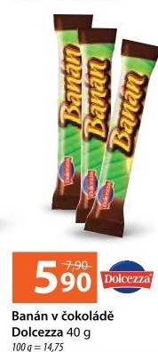Tyčinka Banán v čokoládě Dolcezza