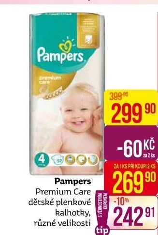 Pleny dětské Pampers Premium Care