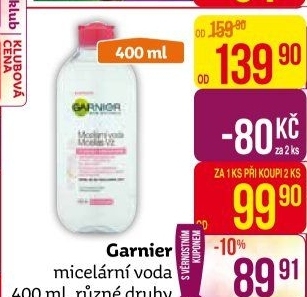 Micelární voda Garnier