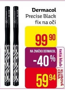 Linky oční Precise Black Dermacol