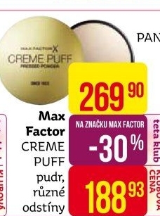 Pudr Creme Puff Max Factor