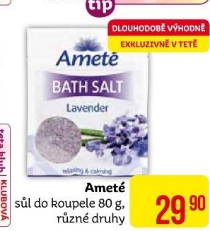Sůl do koupele Ameté