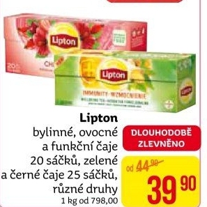 Čaj bylinný Lipton