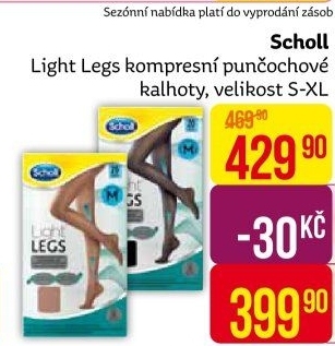 Dámské kompresní punčocháče Light Legs Scholl