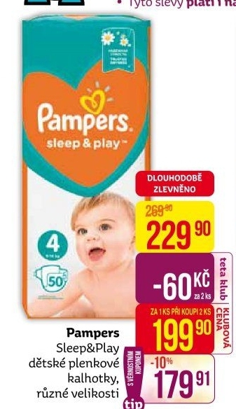 Pleny dětské Pampers Sleep &amp