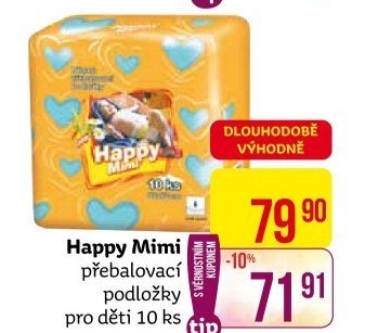 Podložky přebalovací Happy Mimi