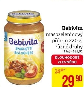 Příkrm masozeleninový Bebivita