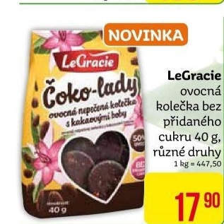 Kolečka ovocná nepečená Le Gracie