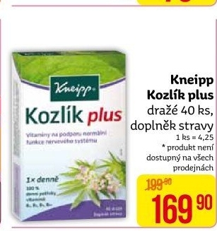 Doplněk stravy Kozlík Plus Kneipp