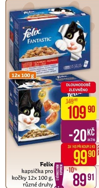 Kapsičky pro kočky Felix Purina