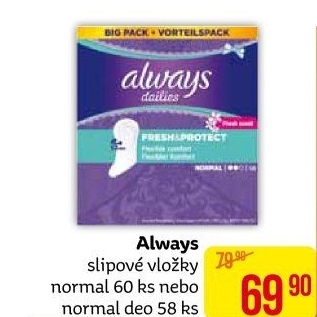 Vložky dámské slipové Always