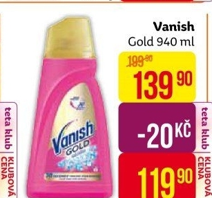 Odstraňovač skvrn gelový Gold Oxi Action Vanish