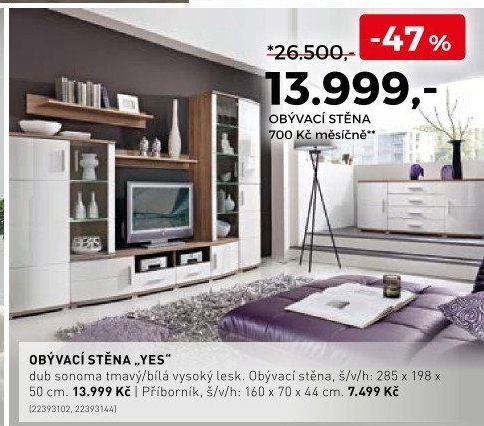 Obývací stěna YES