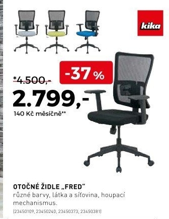 Otočná židle Fred