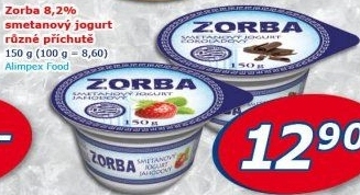 Ochucený jogurt smetanový řecký Zorba