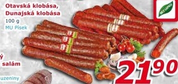 Otavská klobása Maso uzeniny Písek
