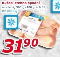 Kuřecí stehna mražená DZ Klatovy