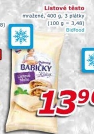 Těsto listové mražené Dobroty babičky Kláry