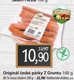 Párky české originál Z Gruntu