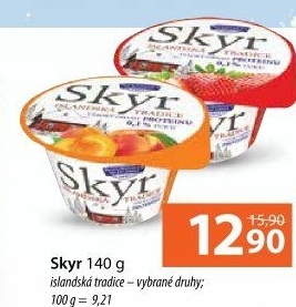 Dezert zakysaný ochucený Skyr Bohušovická mlékárna