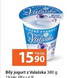 Bílý jogurt z Valašska Mlékárna Valašské Meziříčí
