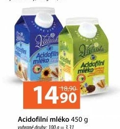 Mléko acidofilní Mlékárna Valašské Meziříčí