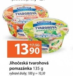 Tvarohová pomazánka Jihočeská Madeta