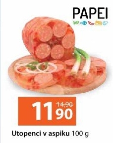 Utopenci v aspiku Lahůdky Papei