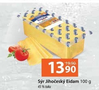 Sýr Eidam Jihočeský 45% Madeta