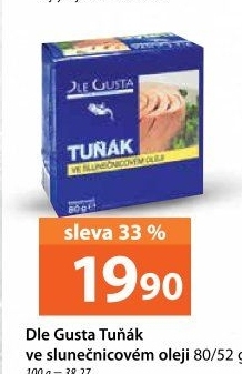 Tuňák v oleji Dle Gusta