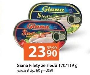 Sleď filety Giana