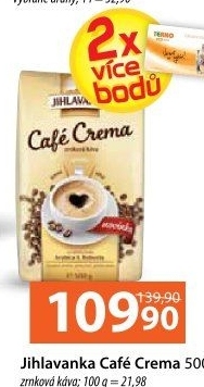 Zrnková káva Café Crema Jihlavanka