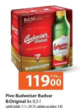 Pivo světlý ležák B: Original Budweiser Budvar