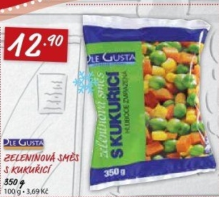 Zeleninová směs s kukuřicí mražená Dle Gusta