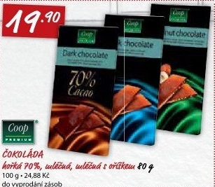 Čokoláda Coop Premium