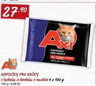 Kapsičky pro kočky Axi