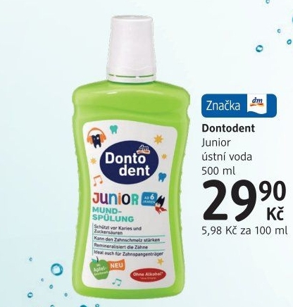 Ústní voda dětská Junior Dontodent