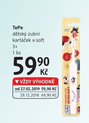 Kartáček na zuby dětský TePe
