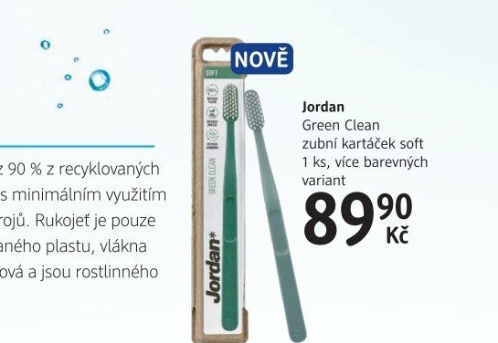 Kartáček na zuby Green Clean Jordan