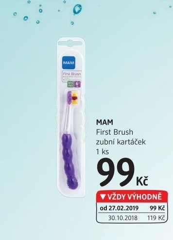 Kartáček na zuby dětský First Brush MAM