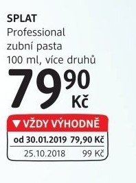 Pasta na zuby Professional Splat