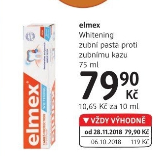 Pasta na zuby Whitening Caries Protection Elmex