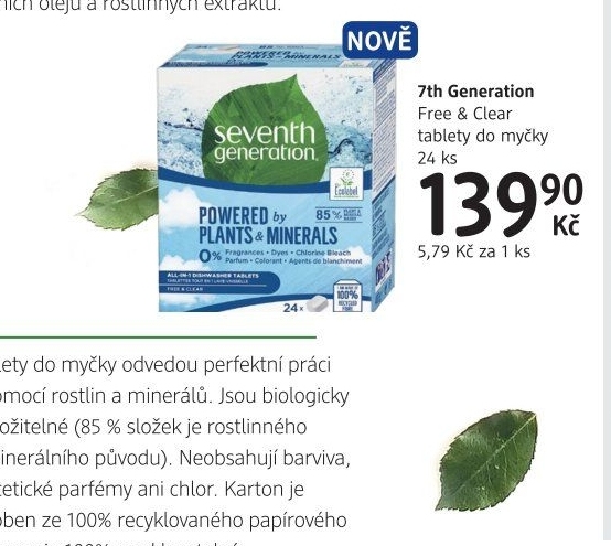 Tablety do myčky Seventh Generation