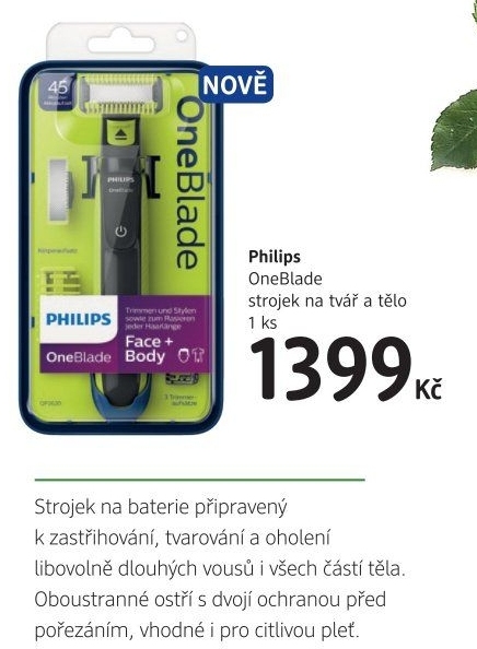 Holící strojek One Blade Philips