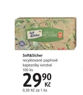 Papírové kapesníčky 4vrstvé Soft&amp