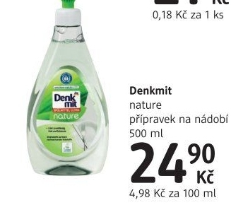 Prostředek na nádobí nature Denkmit