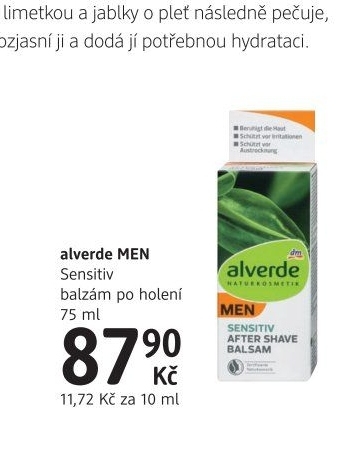 Balzám po holení Men Alverde