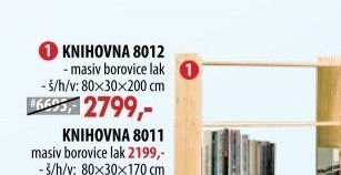 Knihovna 8012 lakovaná